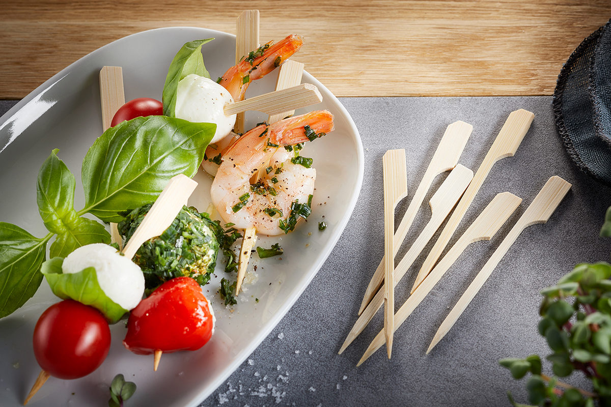 Küchenhelfer Gefu aus Holz in Hellbraun GEFU Natura Holzspieße 9 cm Bambusholz