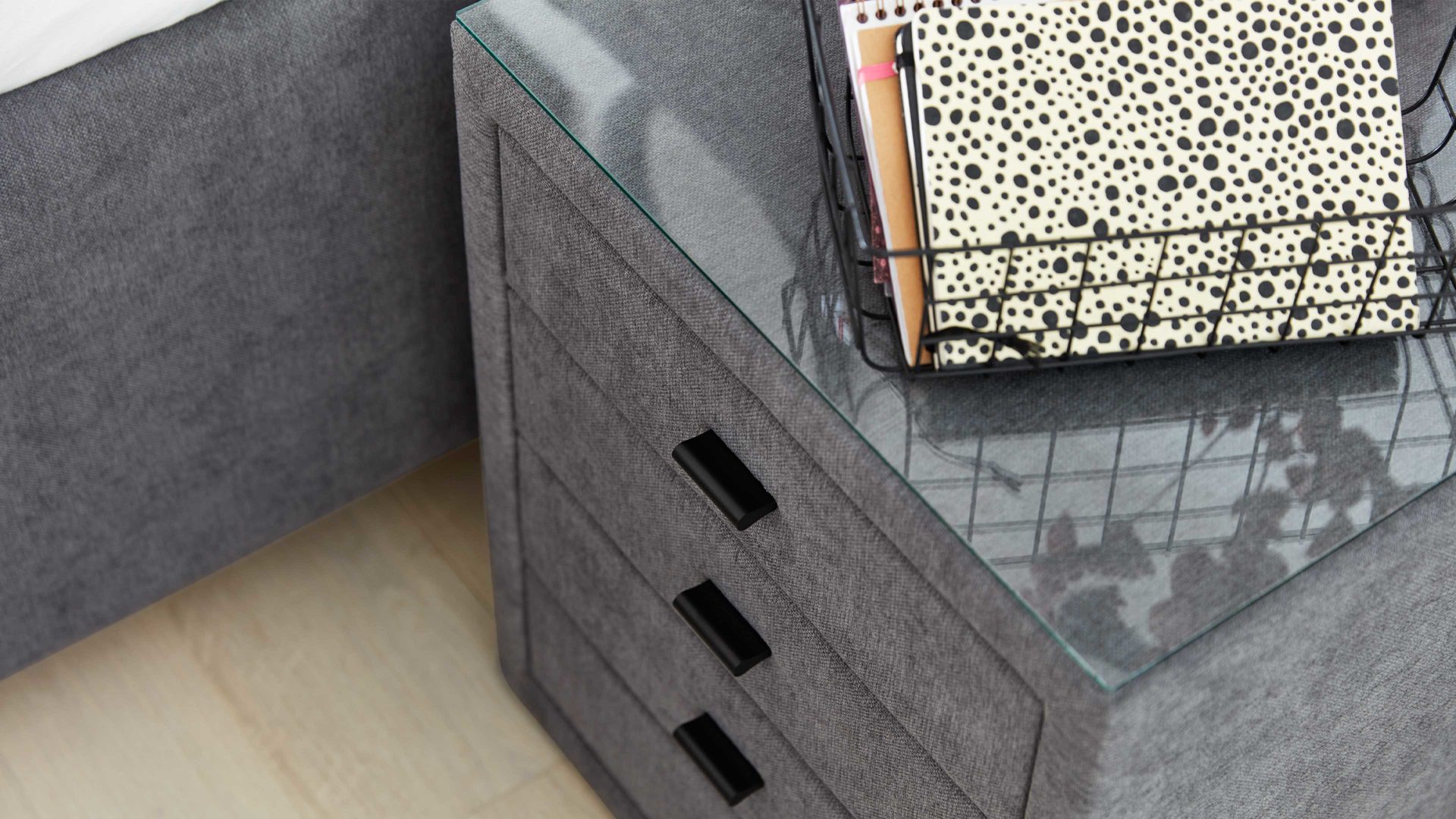 Mehrpreis Interliving aus Glas in Transparent Interliving Bettsystem Serie 1414 - Glasauflage Klarglas - ca. 50 x 55 cm