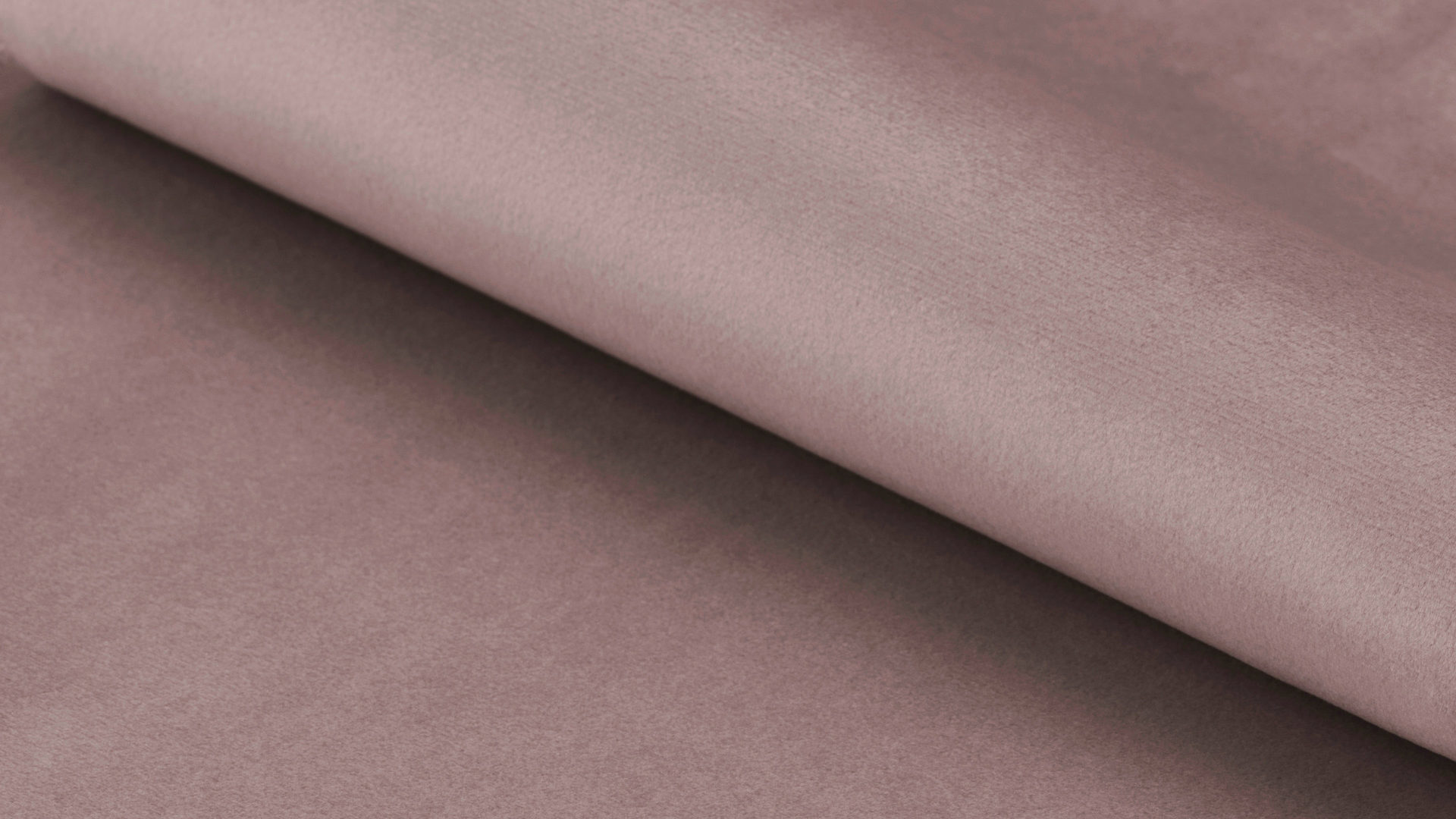 Dreisitzer Actona group aus Stoff in Pink Dreisitzer-Sofa als bequemes Polstermöbel pastellrosa Samt Vic 18 & schwarze Holzfüße - Breite ca. 191 cm