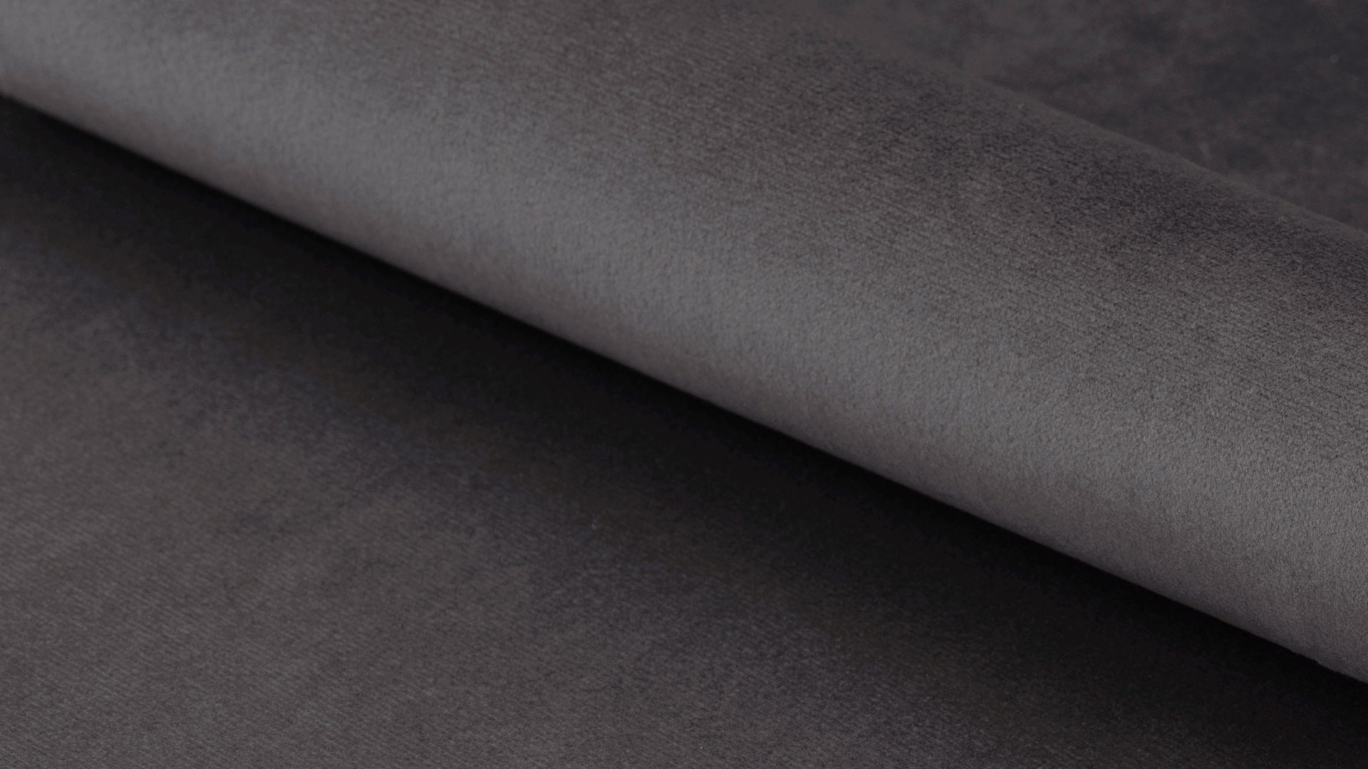 Zweisitzer Actona group aus Stoff in Dunkelgrau Zweisitzer-Sofa als bequemes Polstermöbel dunkelgrauer Samt Vic 28 & schwarze Holzfüße, Breite ca.  150 cm