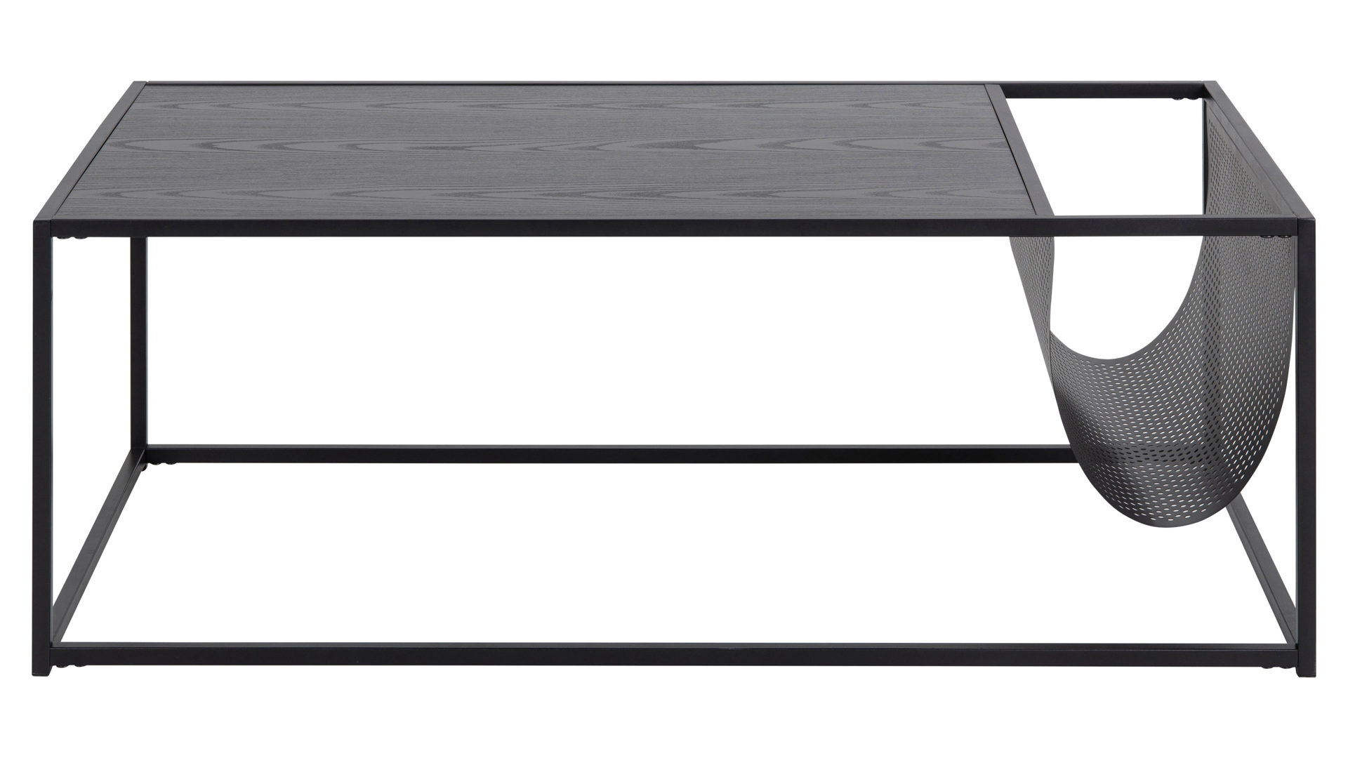 Couchtisch Actona group aus Holz in Schwarz Couchtisch Seaford schwarze Esche – ca. 110 x 60 cm