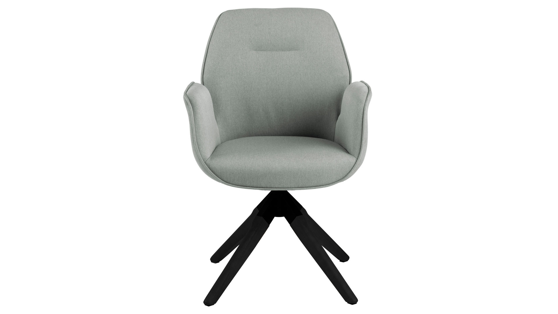 Vierfußstuhl Actona group aus Stoff in Hellgrau Armlehnstuhl Aura hellgrauer Bezug Town 13