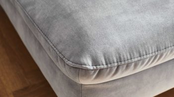 Ecksofa modulmaster aus Stoff in Grau Modulmaster MM-ZE1126 - Wohnlandschaft silberfarbener Velours Amira - Stellfläche ca. 332 x 220 cm