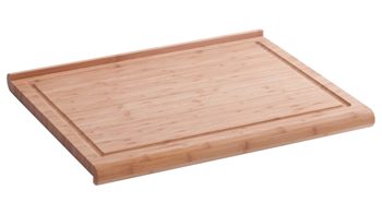 Schneidbrett Zeller present aus Holz in Holzfarben Schneidebrett Bambusholz - ca. 48 x 38 cm