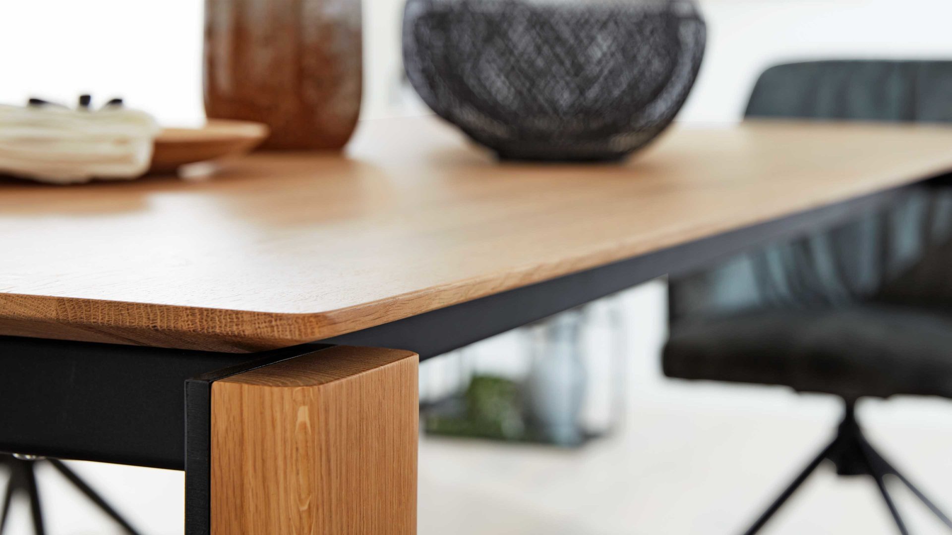 Auszugtisch Interliving aus Holz in Holzfarben Interliving Esszimmer Serie 5110 - Auszugtisch T0701 Eiche natur - ca. 180 - 280 x 100 cm