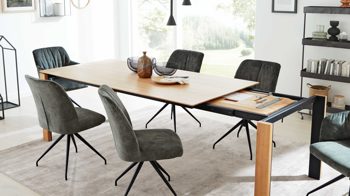 Auszugtisch Interliving aus Holz in Holzfarben Interliving Esszimmer Serie 5110 - Auszugtisch T0701 Eiche natur - ca. 180 - 280 x 100 cm