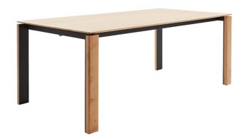 Auszugtisch Interliving aus Holz in Holzfarben Interliving Esszimmer Serie 5110 - Auszugtisch Eiche natur - ca. 200 - 300 x 100 cm