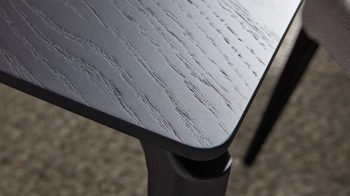 Esstisch Interliving aus Holz in Schwarz Interliving Esszimmer Serie 5110 - Esstisch T0200 mattschwarzes Eichefurnier - ca. 240 x 100 cm