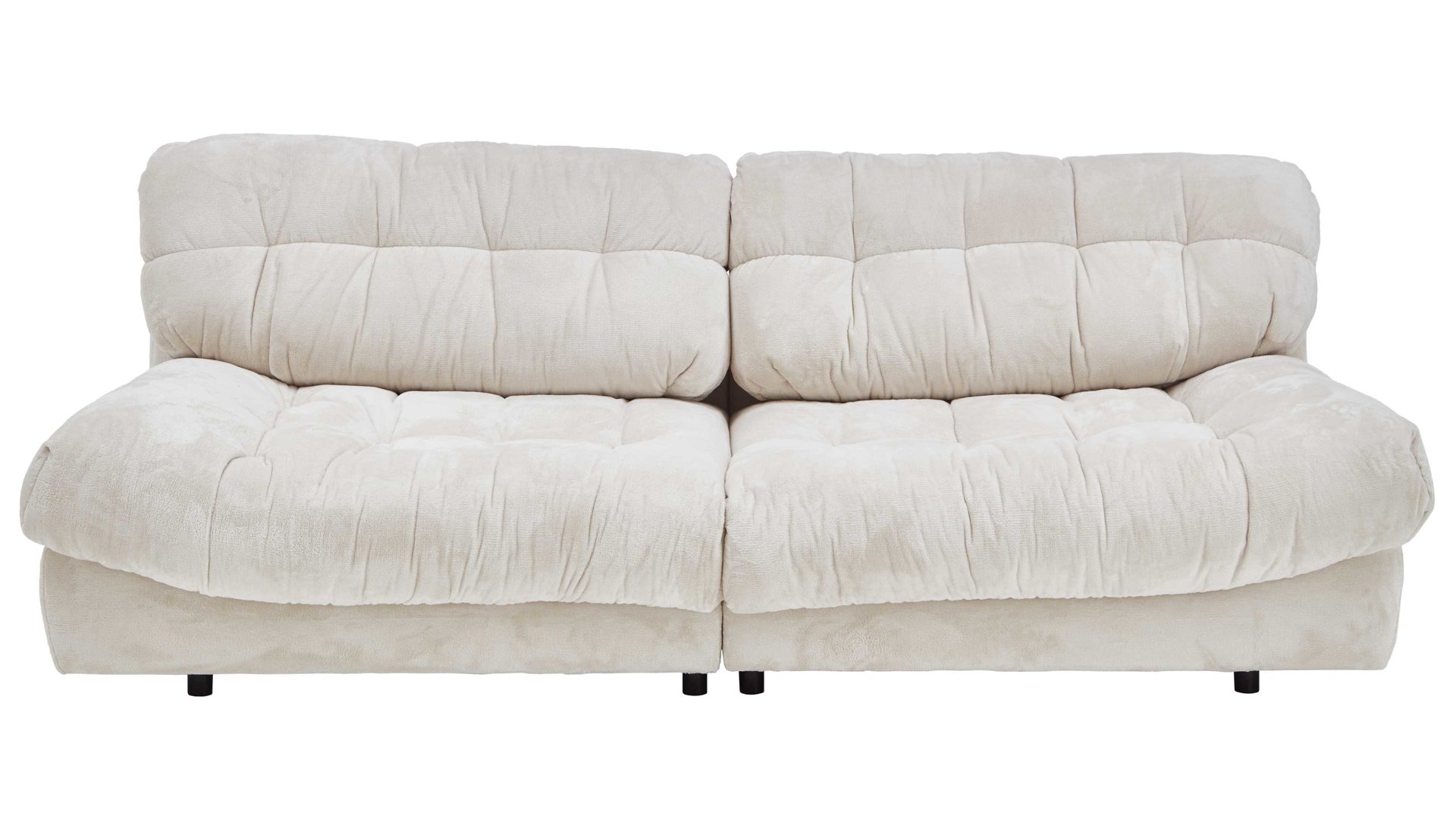 Bigsofa Gutmann factory® aus Stoff in Weiß Bigsofa Rometta weiße Chenille 387.77 - Länge ca. 262 cm