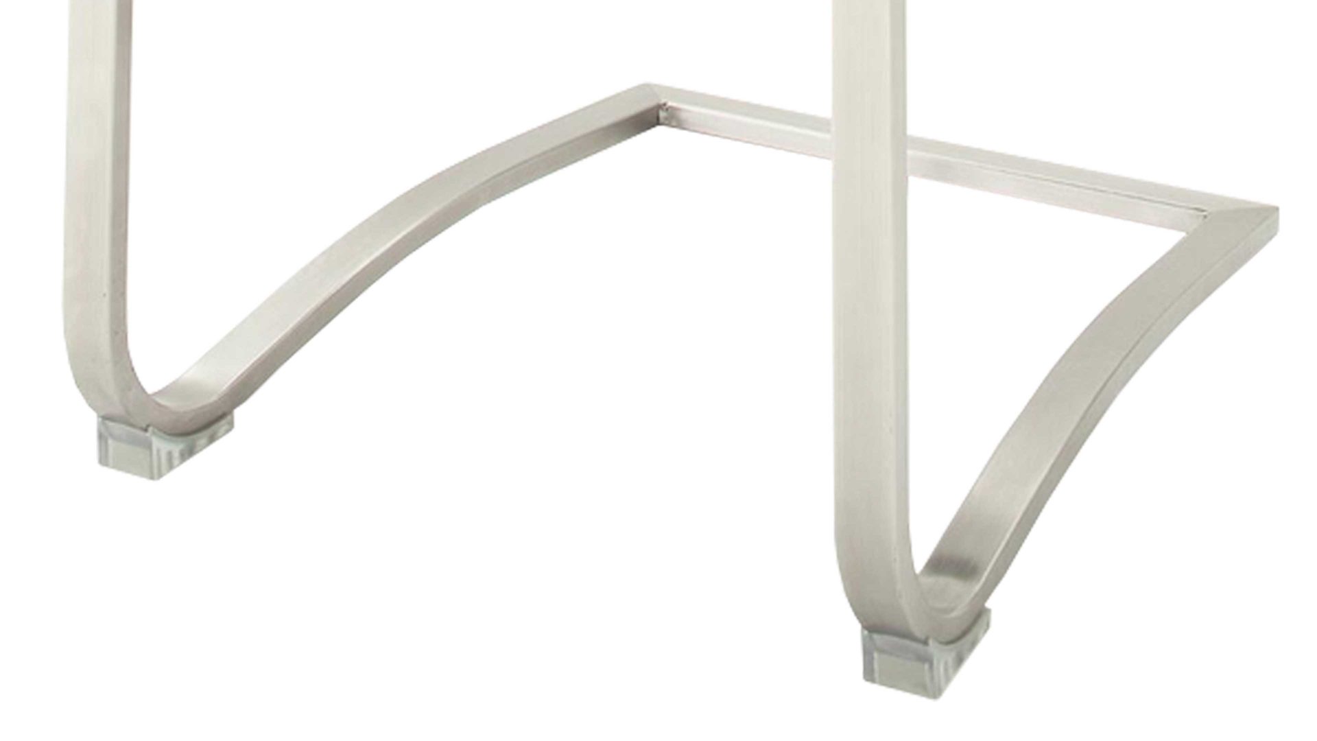 Schwingstuhl Mca furniture aus Stoff in Braun Schwingstuhl Artos cappuccinofarbenes Kunstleder CX & Edelstahl