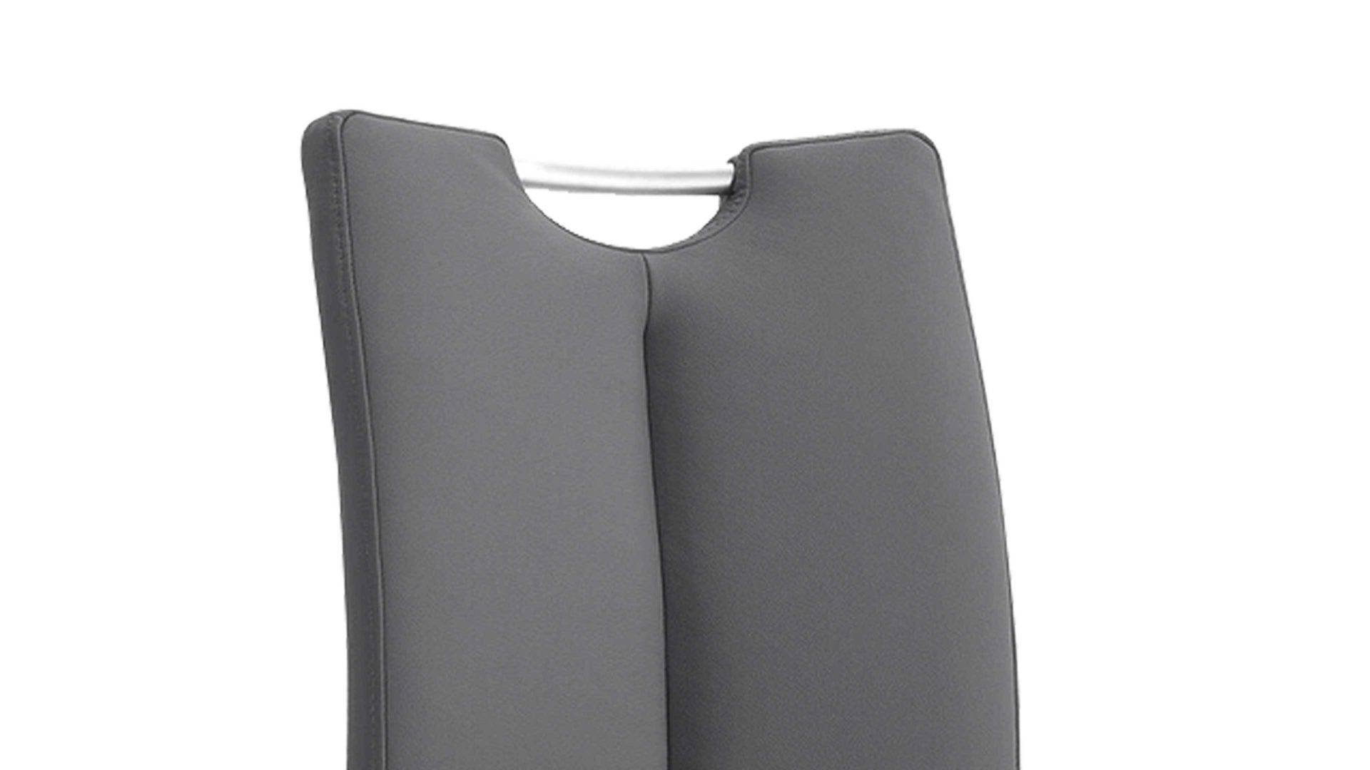 Schwingstuhl Mca furniture aus Stoff in Grau Schwingstuhl Artos graues Kunstleder GX & Edelstahl