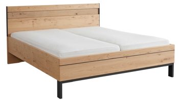 Komplettzimmer Interliving aus Holz in Beige Interliving Schlafzimmer Serie 1024 – Komplettzimmer Design 27, vierteilig - Sand & Balkeneiche