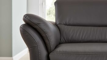 Ecksofa modulmaster aus Leder in Anthrazit Modulmaster MM-PN1148 - Ecksofa anthrazitfarbenes Leder Torro & Fuß Z002-M01 - Stellfläche ca. 294 x 255 cm