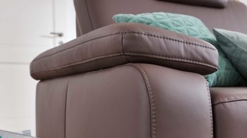 Ecksofa modulmaster aus Leder in Dunkelbraun Modulmaster MM-PN1059 - Ecksofa moccafarbenes Leder Torro & Metallfüße – Stellfläche ca. 288 x 224 cm