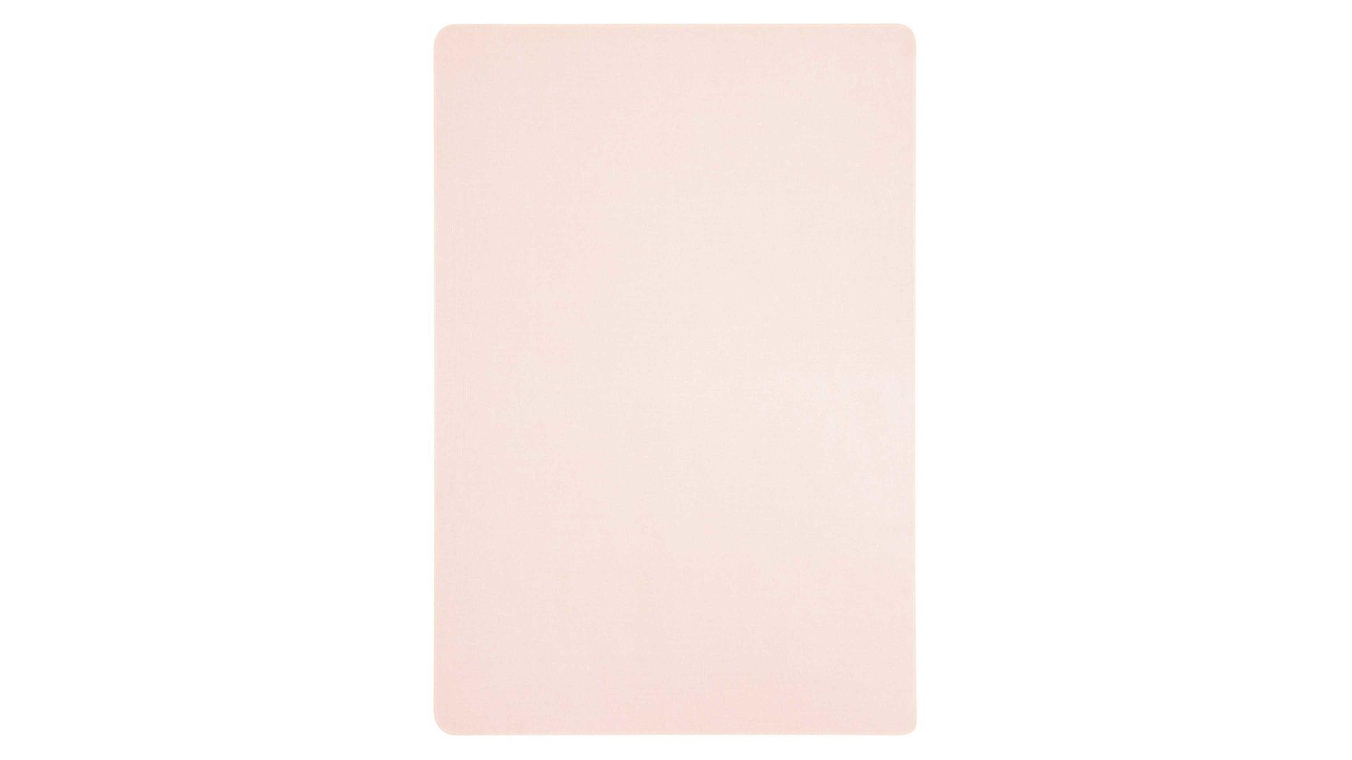 Wohndecke Biederlack® aus Naturfaser in Pink Biederlack® Recycling-Wohndecke Pearl perlroséfarbenes Strukturmuster – ca. 150 x 200 cm