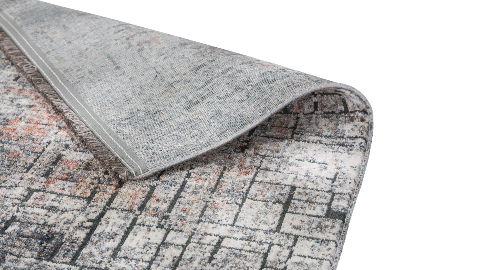 Webteppich Golze | astra aus Kunstfaser in Grau ASTRA® Teppich Sarezzo grau gemustert - ca. 80 x 150 cm