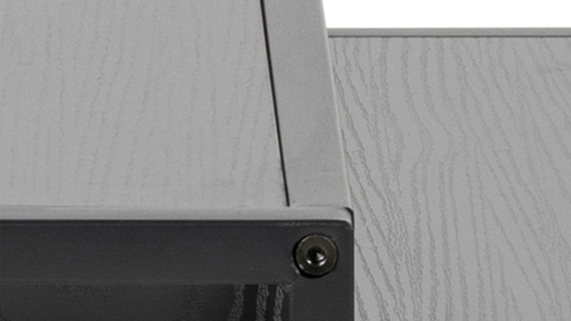 Beistelltisch-Set Actona group aus Holz in Schwarz Beistelltisch-Set Seaford im Industrielook bzw. Beistelltische schwarz Esche – zweiteilig