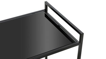 Servierwagen Haku aus Metall in Schwarz Servierwagen Glas & Metall - ca. 50 x 36 cm