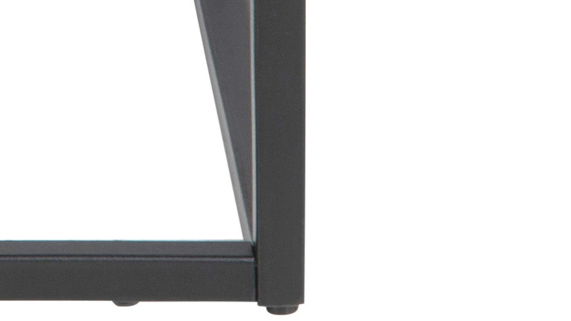 Nachttisch Actona group aus Metall in Schwarz Metallmöbel Newton - Nachttisch schwarzer Stahl - ca. 45 x 40 cm