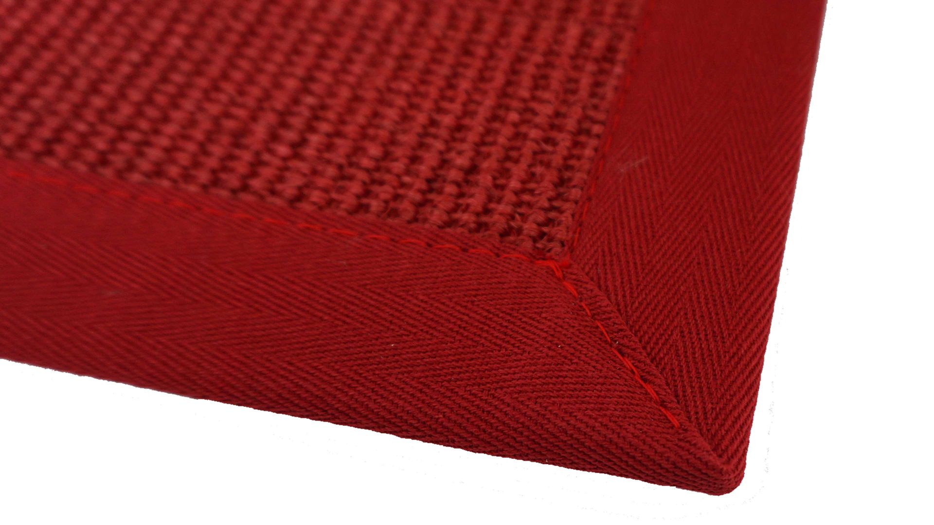 Webteppich Golze | astra aus Naturfaser in Dunkelrot ARMADA Teppich Cancun rubinroter Sisal - ca. 65 x 140 cm