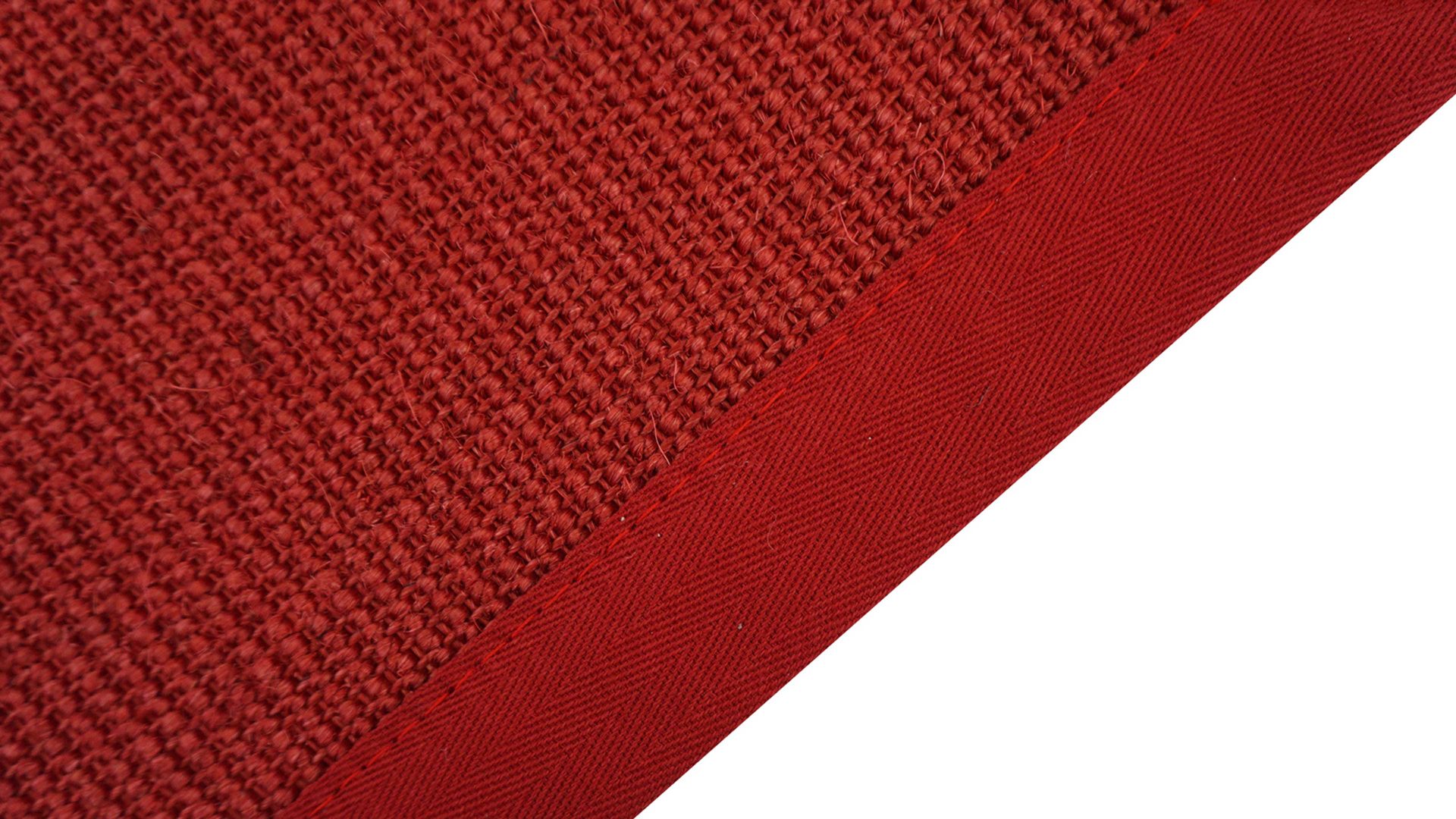 Webteppich Golze | astra aus Naturfaser in Dunkelrot ARMADA Teppich Cancun rubinroter Sisal - ca. 140 x 200 cm