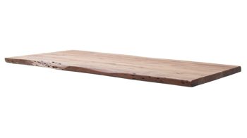 Esstisch Mca direkt aus Holz in Holzfarben Esstisch-Serie Calabria Akazie & anthrazitfarbenes Trapezgestell - ca. 180 x 100 cm