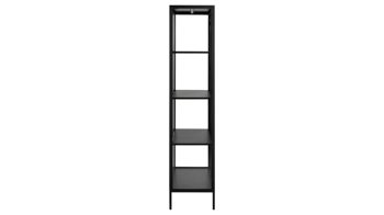 Vitrine Actona group aus Metall in Schwarz Metallmöbel Newcastle - Vitrine Schwarz & Klarglas - zwei Türen, Höhe ca. 180 cm
