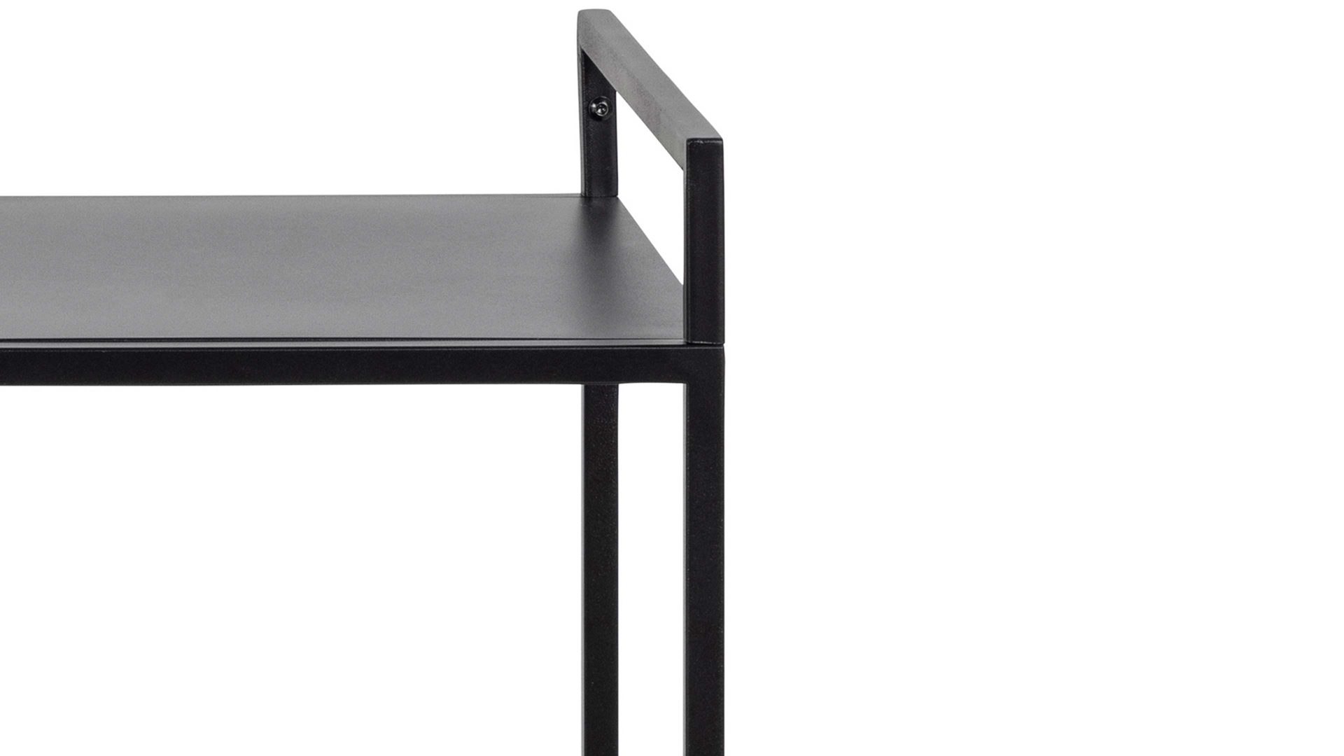 Servierwagen Actona group aus Metall in Schwarz Metallmöbel Newcastle - Servierwagen schwarzes Metall - drei Böden, Breite ca. 78 cm