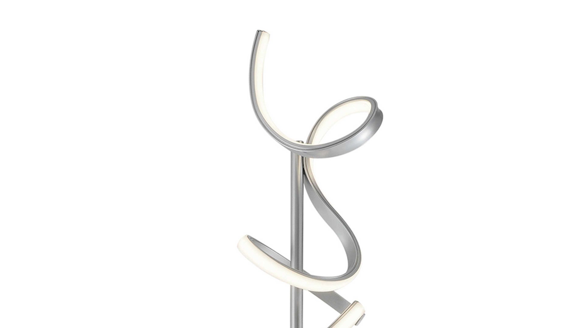 Stehleuchte Just light. (leuchtendirekt) aus Metall in Hellgrau JUST LIGHT. Serie Curls - Stehleuchte Silber - Höhe ca. 156 cm