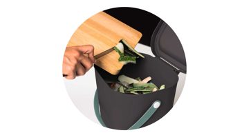 Mülleimer Rotho aus Kunststoff in Blau rotho modulares Recycling Müllsystem Albula Horizontblau - ca. 25 Liter