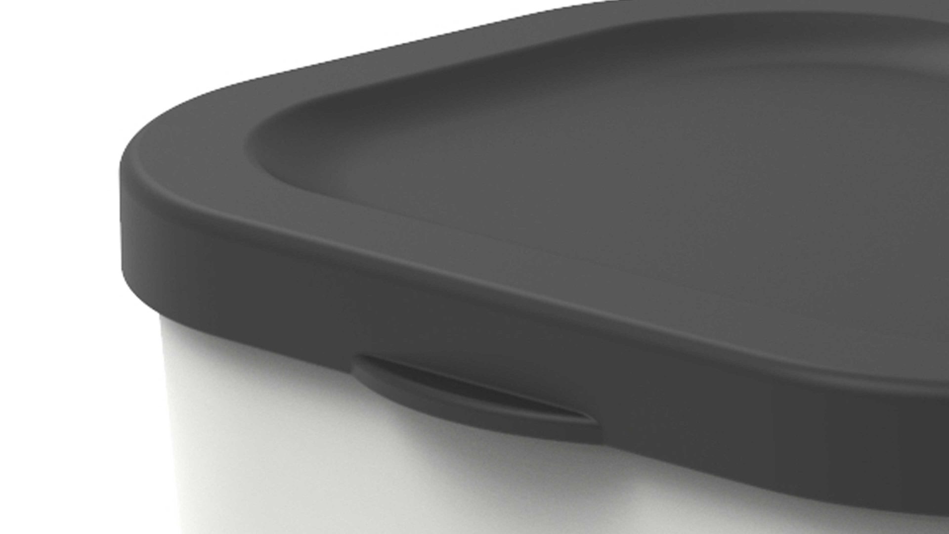 Mülleimer Rotho aus Kunststoff in Weiß rotho modulares Recycling Müllsystem Albula Weiß - ca. 6 Liter