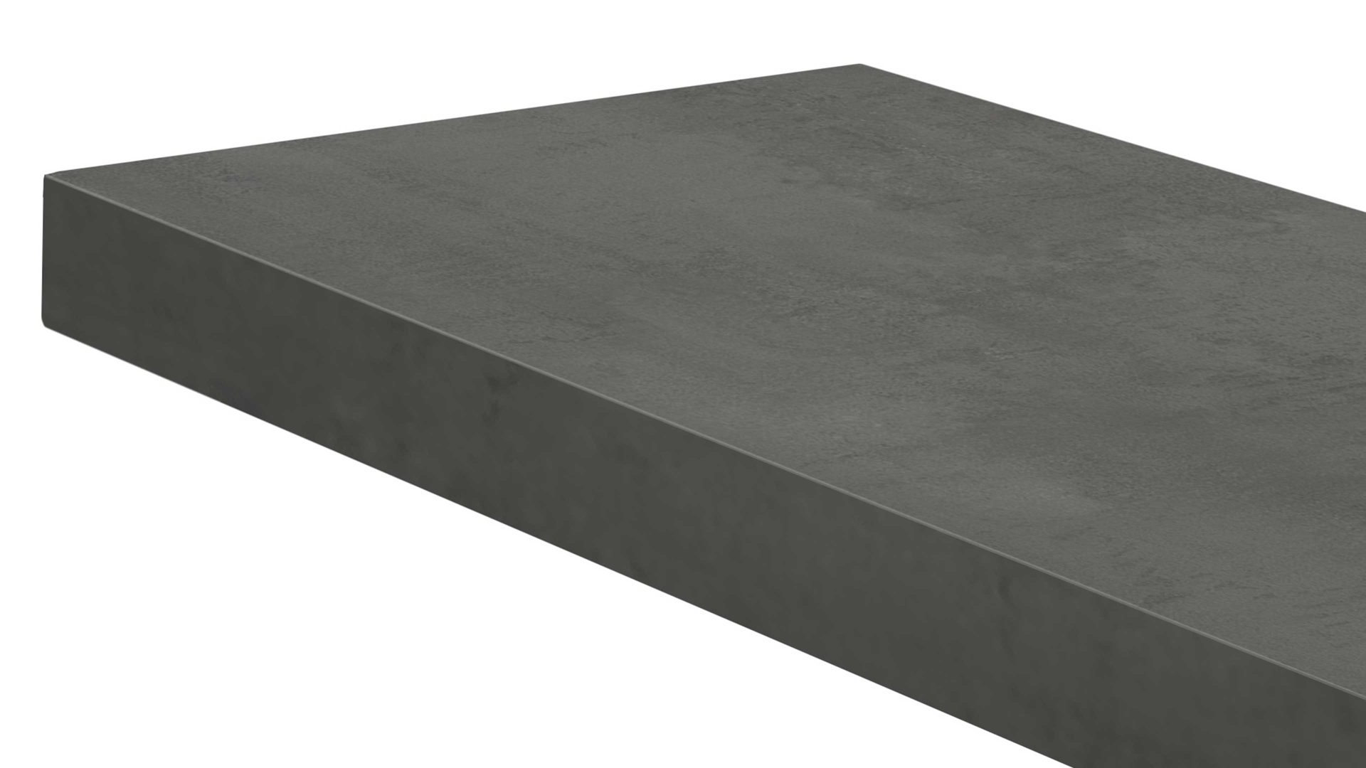 Wandregal Mäusbacher aus Holz in Dunkelgrau Wandsteckbord Graphit - Länge ca. 90 cm