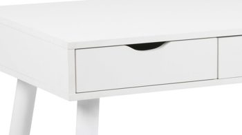 Schreibtisch Actona group aus Holz in Weiß Schreibtisch Neptun Weiß - ca. 110 x 50 cm