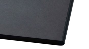 Schneidbrett Continenta aus Holz in Schwarz CONTINENTA Duracore - Schneidebrett schwarzer Recycling-Werkstoff – ca. 24 x 35 cm