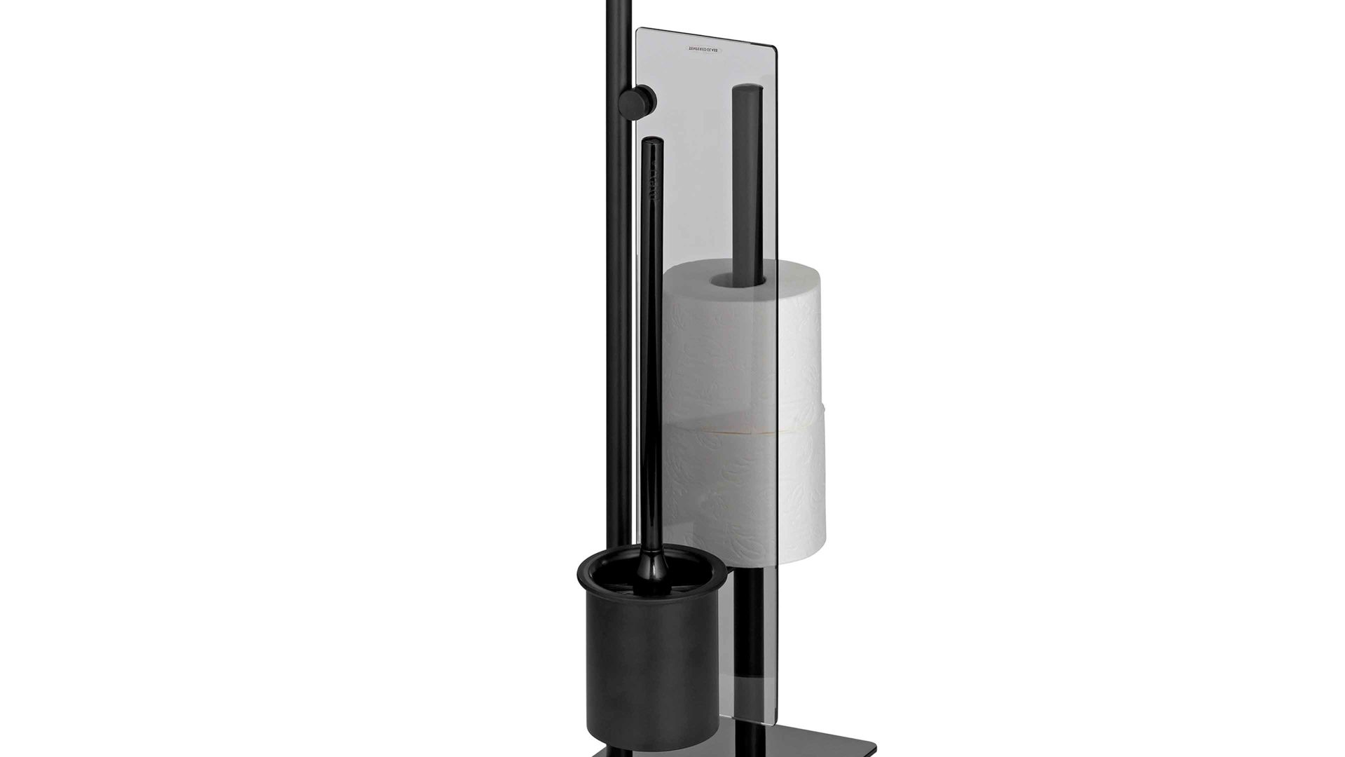 Toilettenbutler Kela | keck & lang aus Metall in Schwarz kela Toilettengarnitur Style Schwarz - Höhe ca. 71 cm