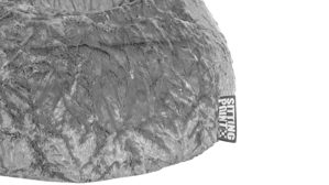 Sitzsack Magma sitting point aus Kunstfaser in Grau SITTING POINT Plüsch-Sitzsack Fluffy L - Sitzmöbel mittelgrauer Plüschbezug - ca. 120 Liter