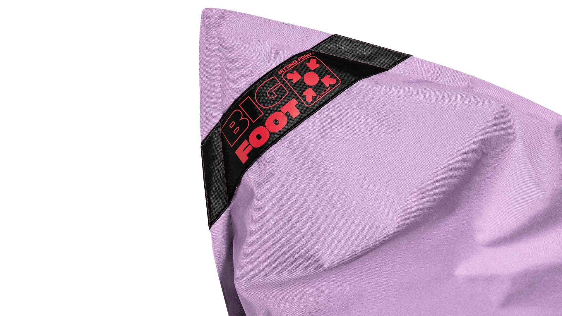 Sitzsack-Bodenkissen Magma sitting point aus Kunstfaser in Pastell SITTING POINT Sitzsack bigfoot scuba® - Sitzmöbel fliederfarbene Kunstfaser - ca. 130 x 170 cm