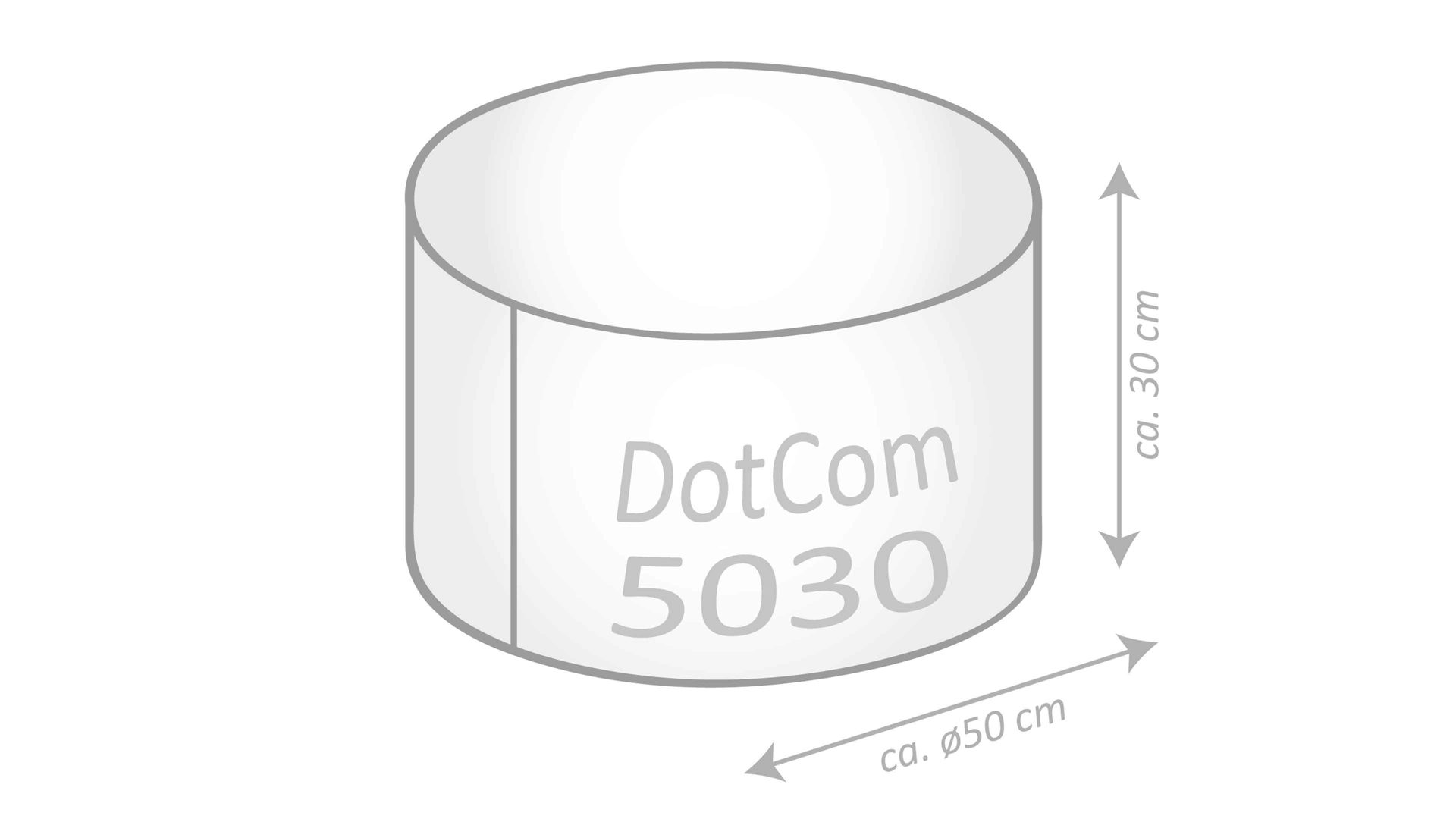 Sitzsack-Hocker Magma sitting point aus Kunstfaser in Schwarz SITTING POINT Sitzsack-Hocker dotcom scuba® als Kleinmöbel schwarze Kunstfaser – Durchmesser ca. 50 cm