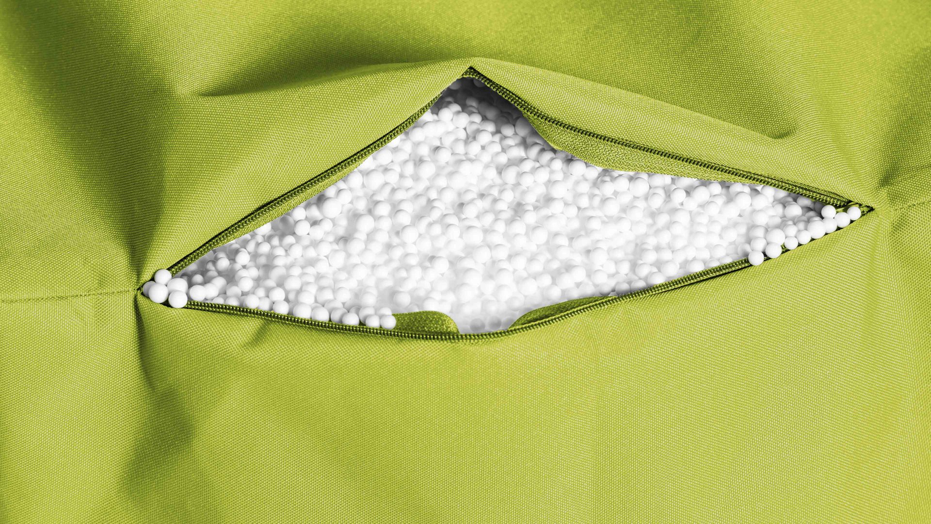 Sitzsack-Liege Magma sitting point aus Kunstfaser in Hellgrün SITTING POINT Funktions-Sitzsack twist scuba® grüne Kunstfaser - ca. 300 Liter