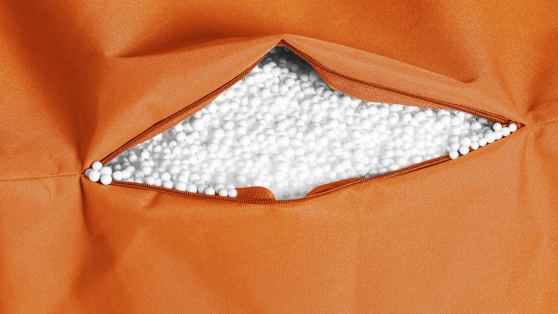 Sitzsack-Bodenkissen Magma sitting point aus Kunstfaser in Orange SITTING POINT Sitzsack bigfoot scuba® - Sitzmöbel orange Kunstfaser - ca. 130 x 170 cm