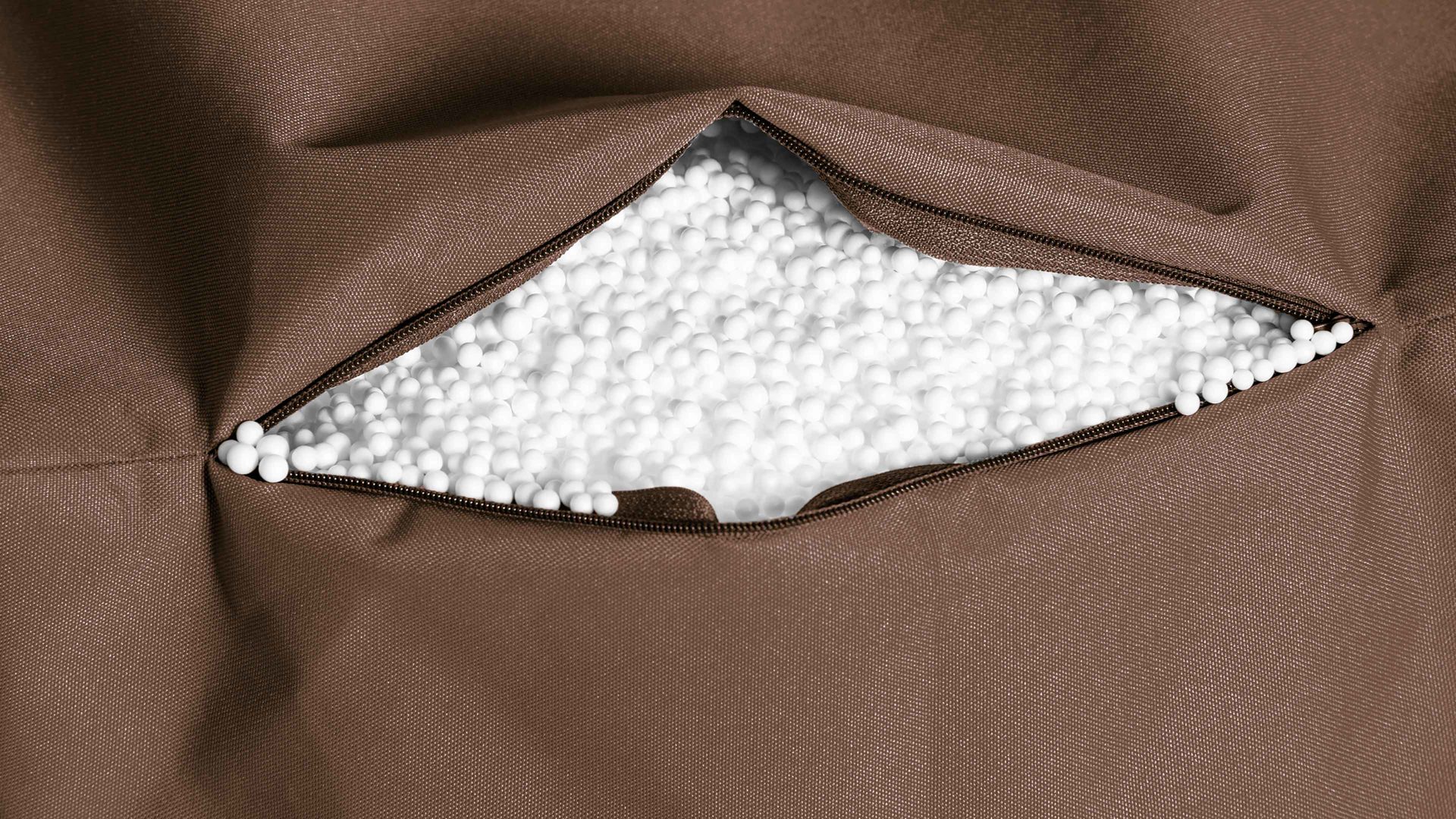 Sitzsack-Bodenkissen Magma sitting point aus Kunstfaser in Braun SITTING POINT Sitzsack bigfoot scuba® - Sitzmöbel braune Kunstfaser - ca. 130 x 170 cm