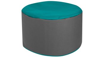 Sitzsack-Hocker Magma sitting point aus Kunstfaser in Petrol SITTING POINT Sitzsack-Hocker dotcom bebop scuba® Petrol & Anthrazit - Durchmesser ca. 50 cm
