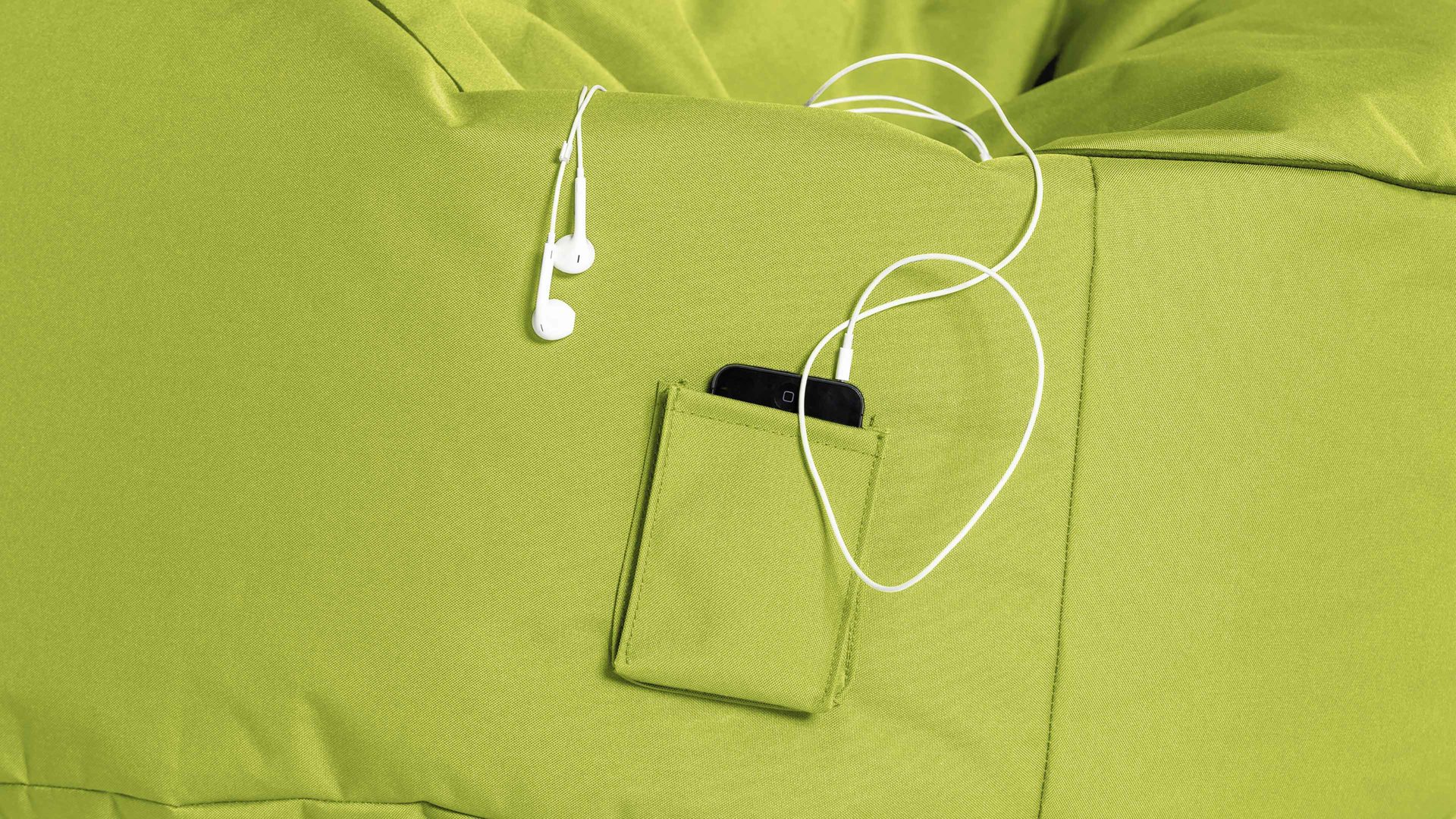 Sitzsack-Sessel Magma sitting point aus Kunstfaser in Hellgrün SITTING POINT Sitzsack-Sessel swing scuba® grüne Kunstfaser - ca. 95 x 90 x 65 cm