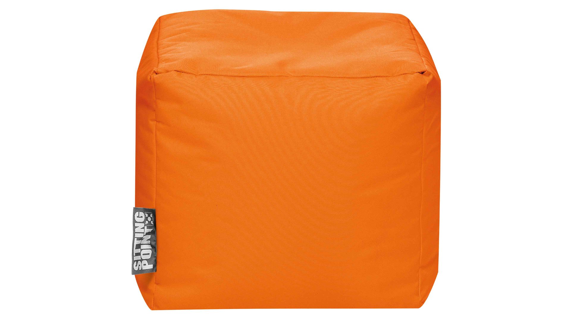 Sitzsack-Würfel Magma sitting point aus Kunstfaser in Orange SITTING POINT Sitzwürfel cube scuba® orange Kunstfaser - ca. 40 x 40 x 40 cm