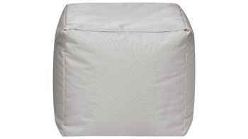 Sitzsack-Würfel Magma sitting point aus Kunstfaser in Hellgrau SITTING POINT Sitzwürfel cube scuba® graue Kunstfaser - ca. 40 x 40 x 40 cm