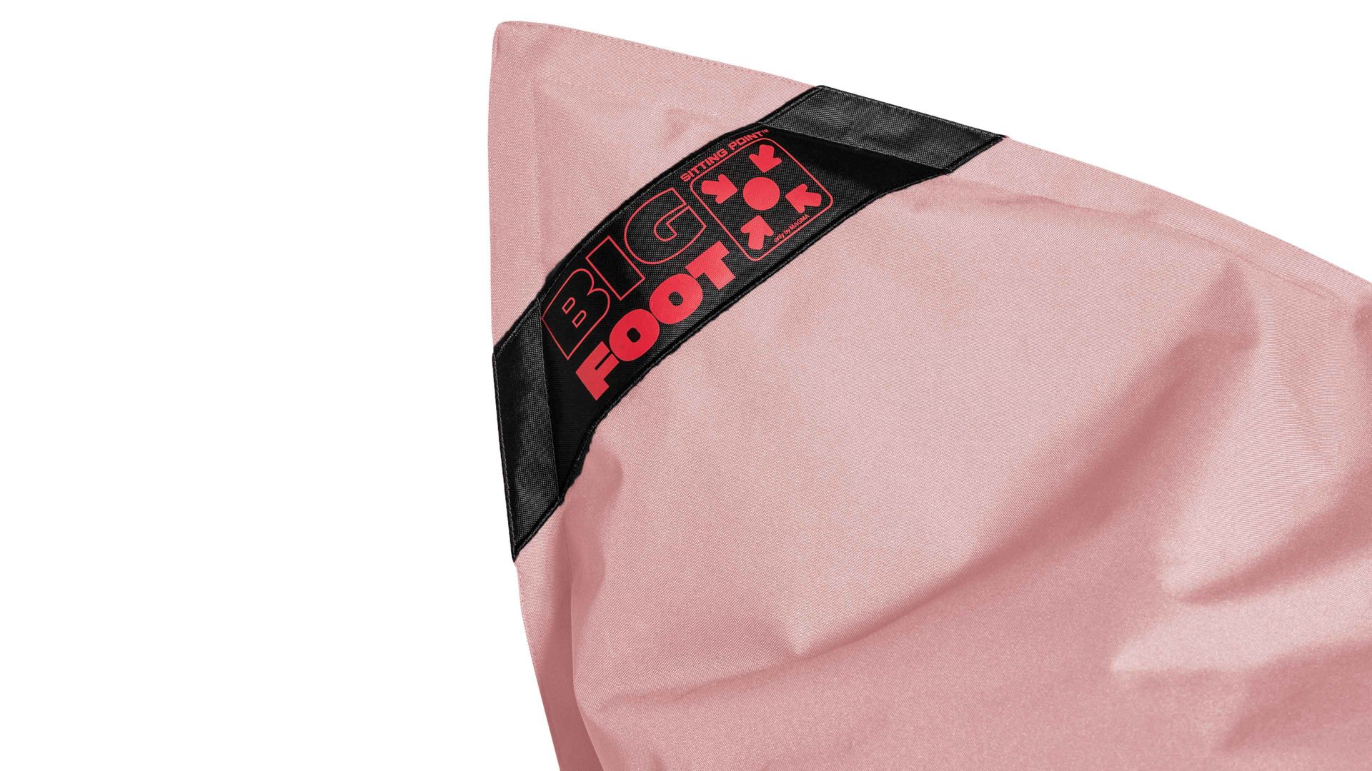 Sitzsack-Bodenkissen Magma sitting point aus Kunstfaser in Rosa SITTING POINT Sitzsack bigfoot scuba® - Sitzmöbel altrosa Kunstfaser - ca. 130 x 170 cm