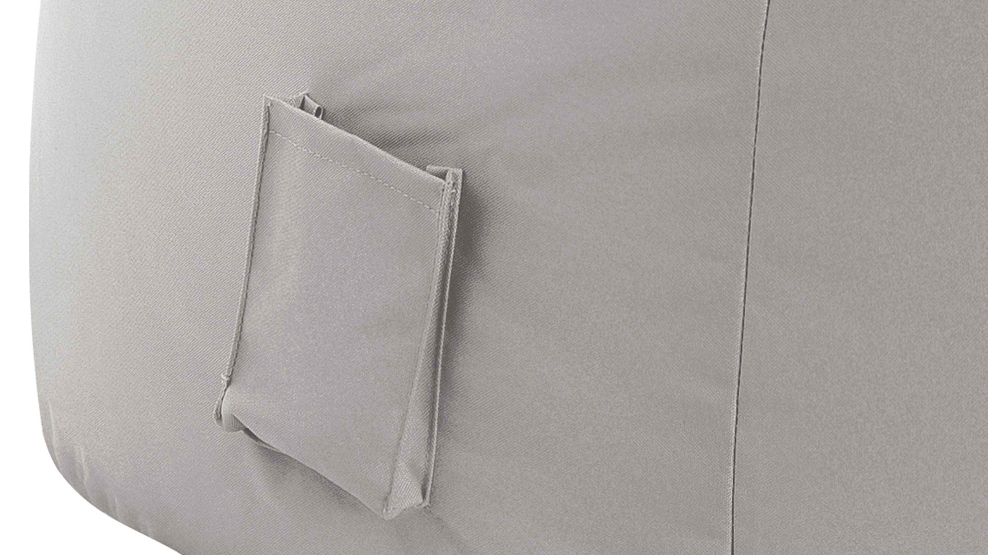 Sitzsack-Sessel Magma sitting point aus Kunstfaser in Hellgrau SITTING POINT Sitzsack-Sessel swing scuba® graue Kunstfaser - ca. 95 x 90 x 65 cm