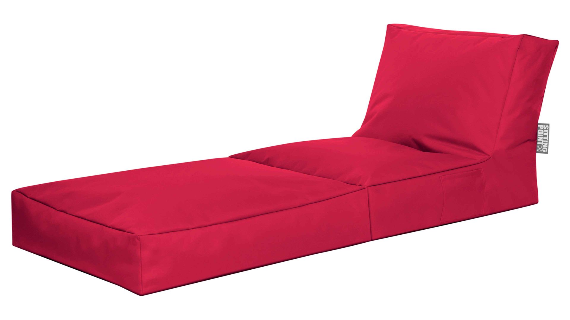 Sitzsack-Liege Magma sitting point aus Kunstfaser in Rot SITTING POINT Funktions-Sitzsack twist scuba® rote Kunstfaser - ca. 300 Liter