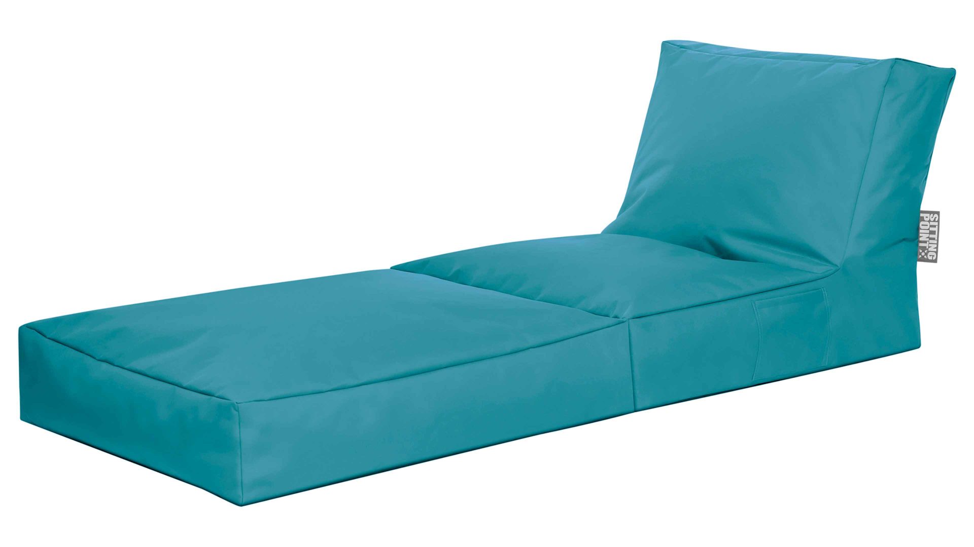 Sitzsack-Liege Magma sitting point aus Kunstfaser in Petrol SITTING POINT Funktions-Sitzsack twist scuba® petrolfarbene Kunstfaser - ca. 300 Liter