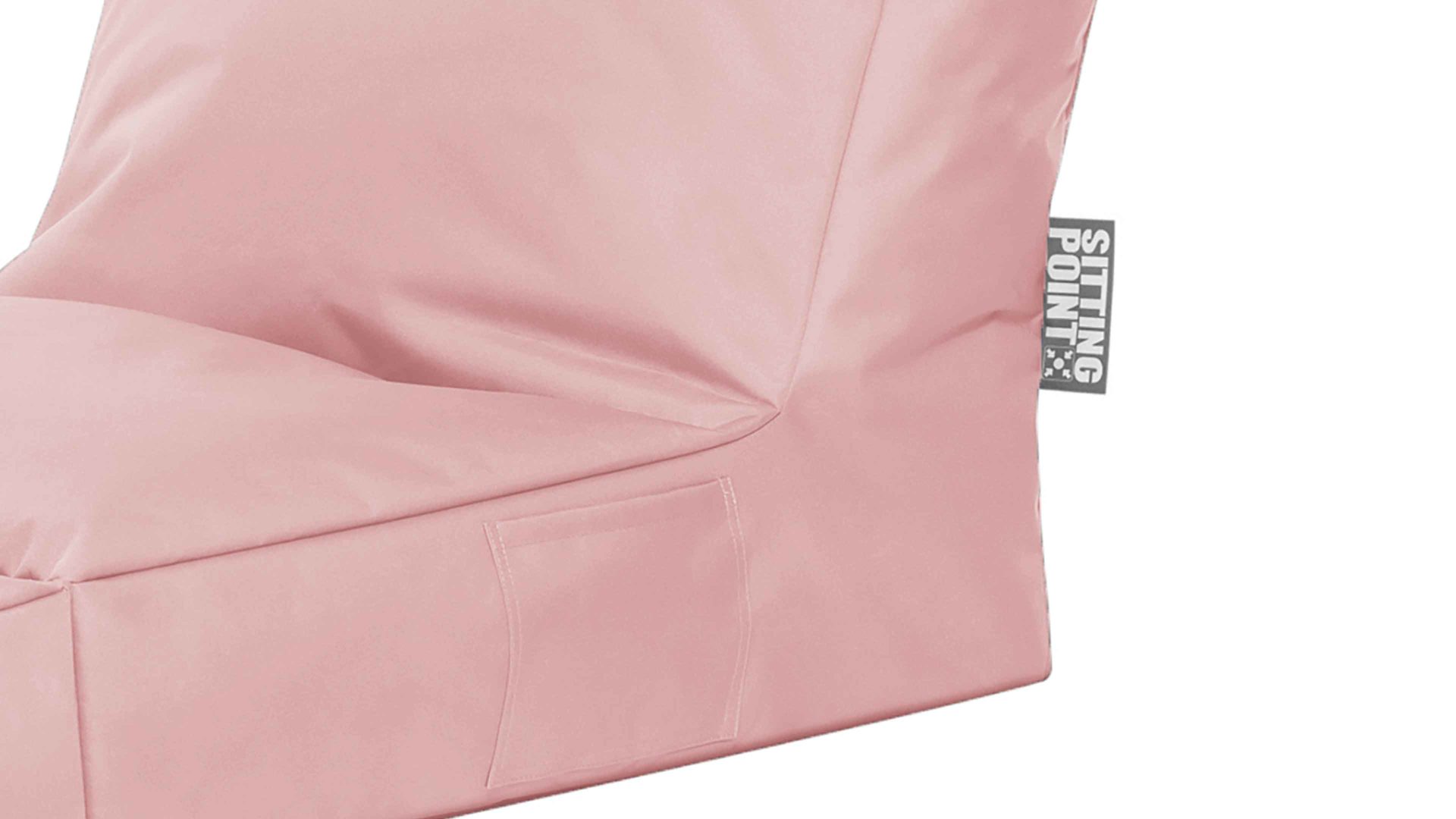 Sitzsack-Liege Magma sitting point aus Kunstfaser in Rosa SITTING POINT Funktions-Sitzsack twist scuba® altrosa Kunstfaser - ca. 300 Liter